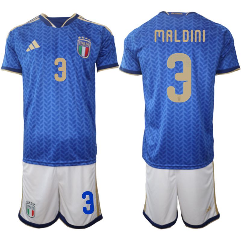 Men 2026 World Cup National Team Italy home blue #3 Soccer Jersey